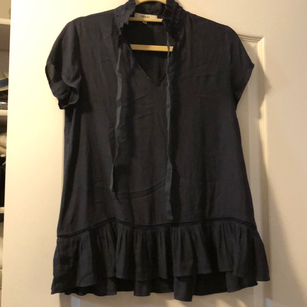 High neck tunic top